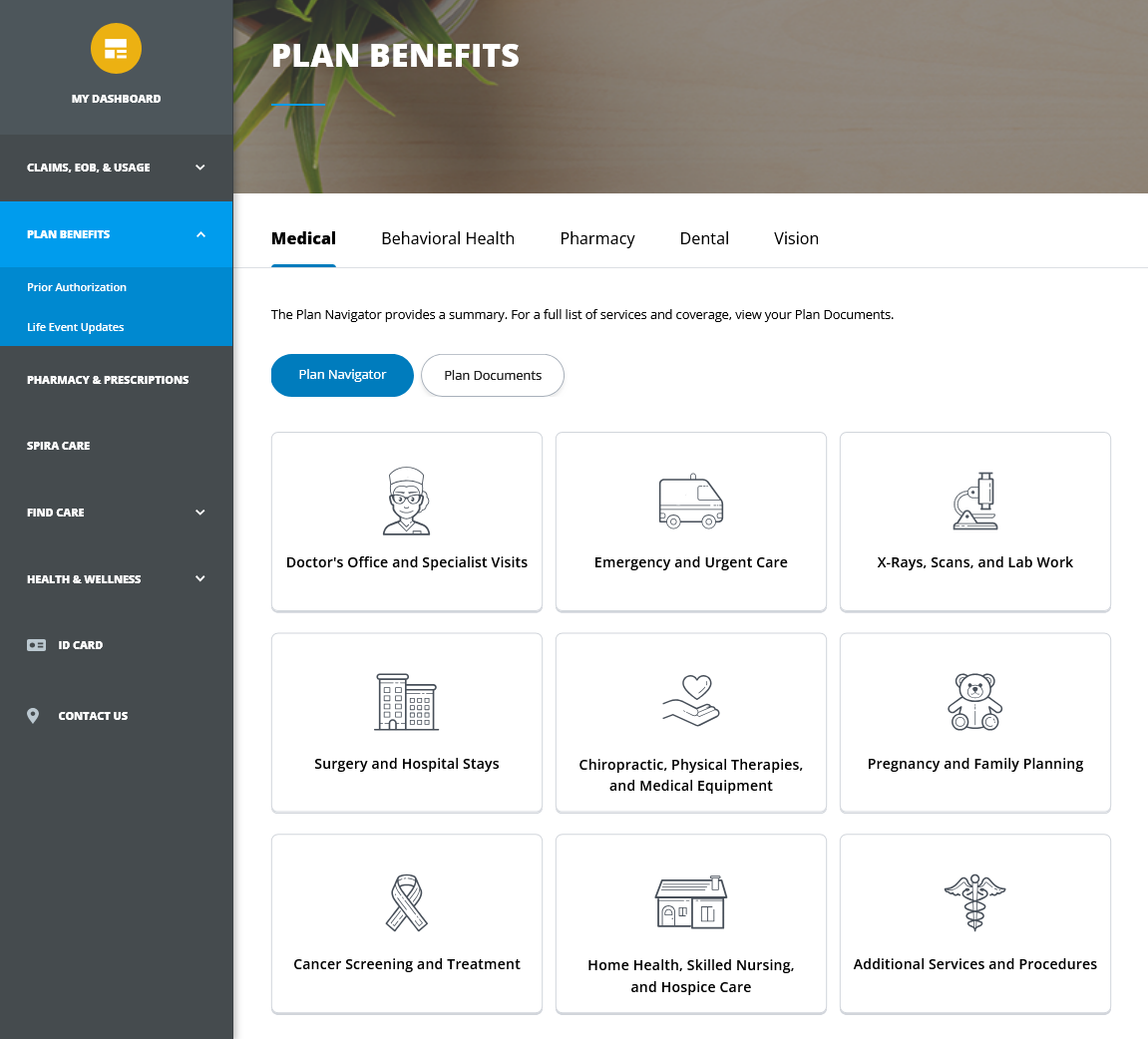 Plan Navigators Small group and ACA members now have an interactive, real-time view of ...