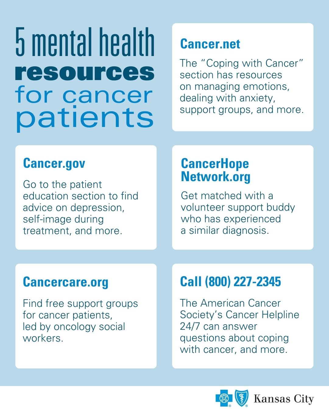 5 mental health resources for cancer patients