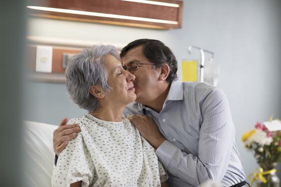 Woman at the hospital